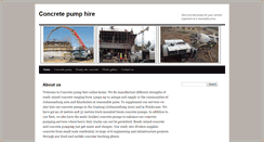 Desktop Screenshot of concretepumphire.co.za